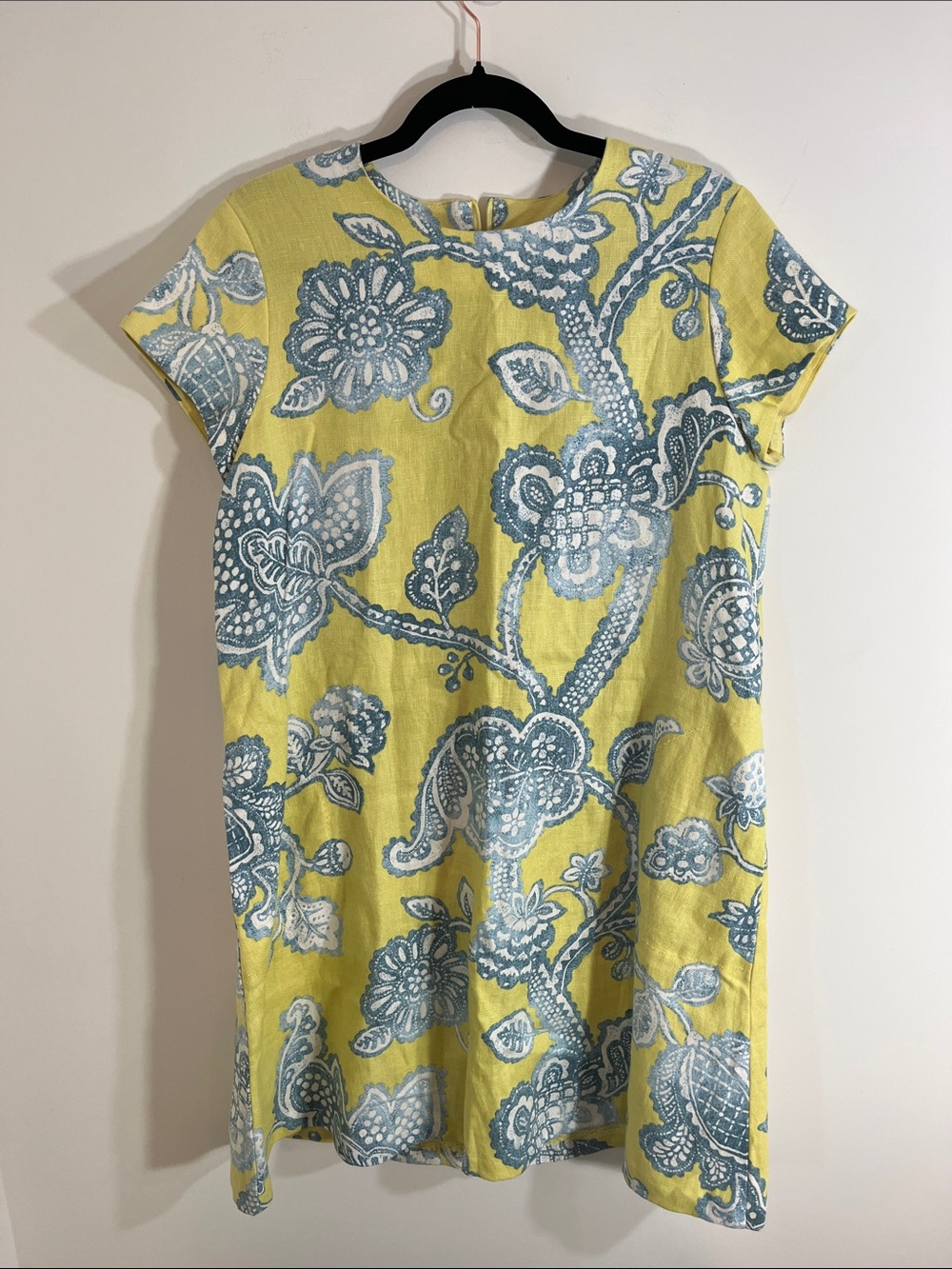 J McLaughlin for dillards Linen Dress featuring a classic Jacobean floral large
